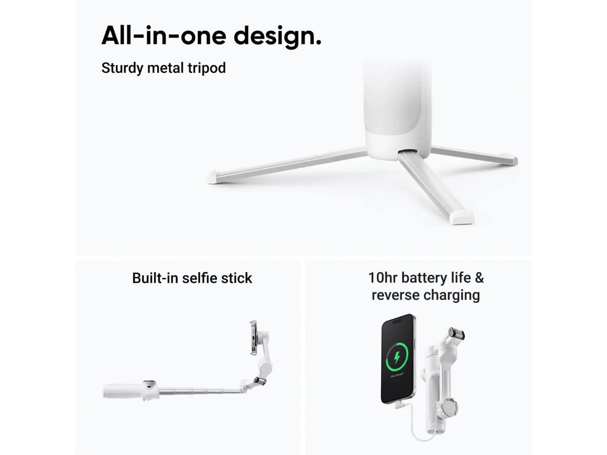 Insta360 Flow 2 AI Tracker Bundle - Stabilizacja obrazu i śledzenie - obrazek 2