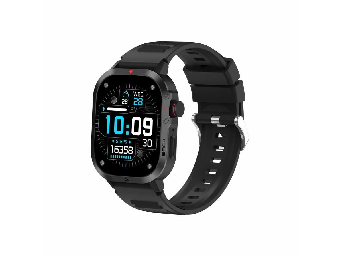 Denver SWC-195B BLACK - Stylowy smartwatch z funkcjami zdrowotnymi