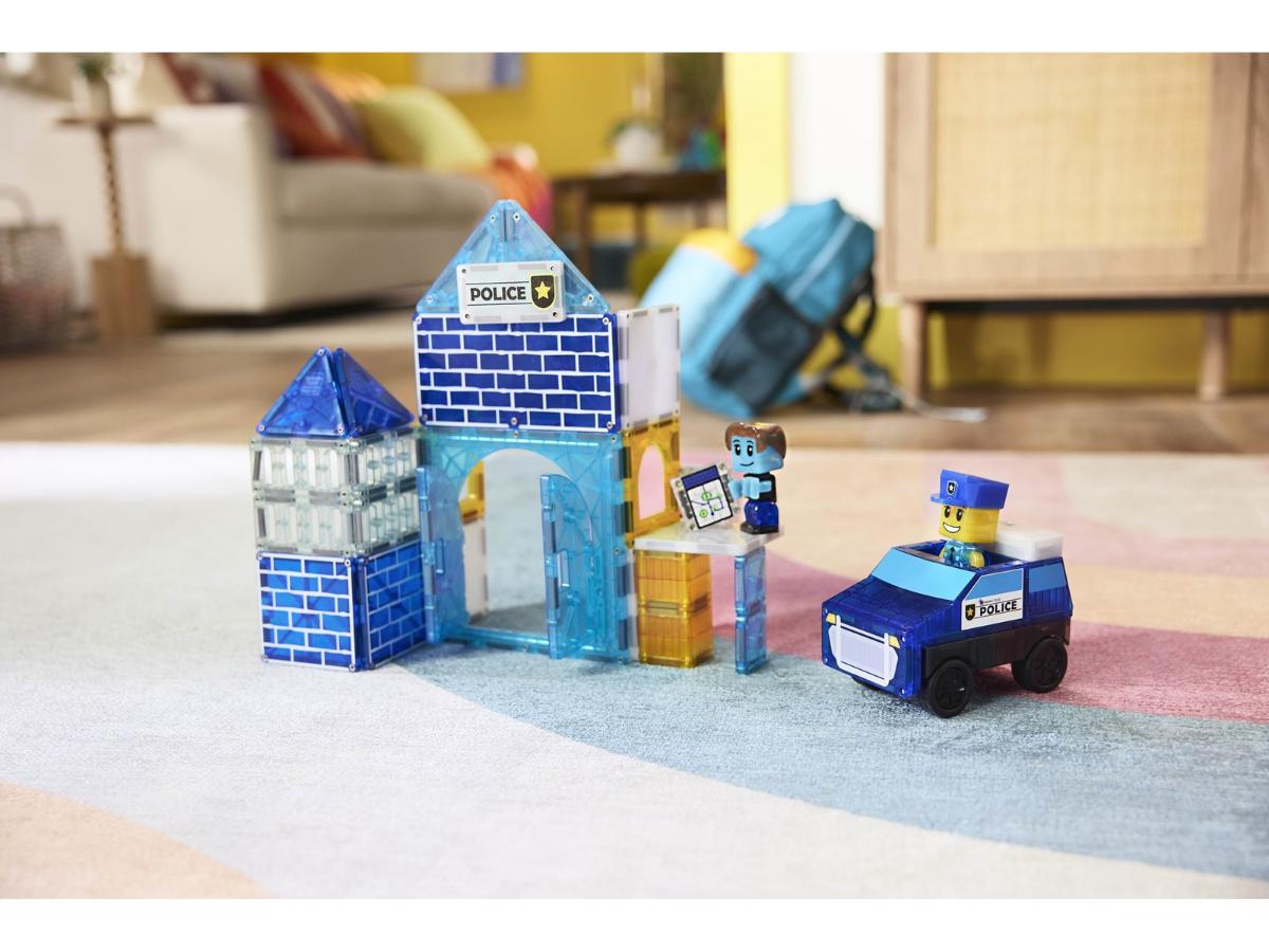 MAGNA-TILES Police Station - 35-elementowy zestaw do zabawy - obrazek 6