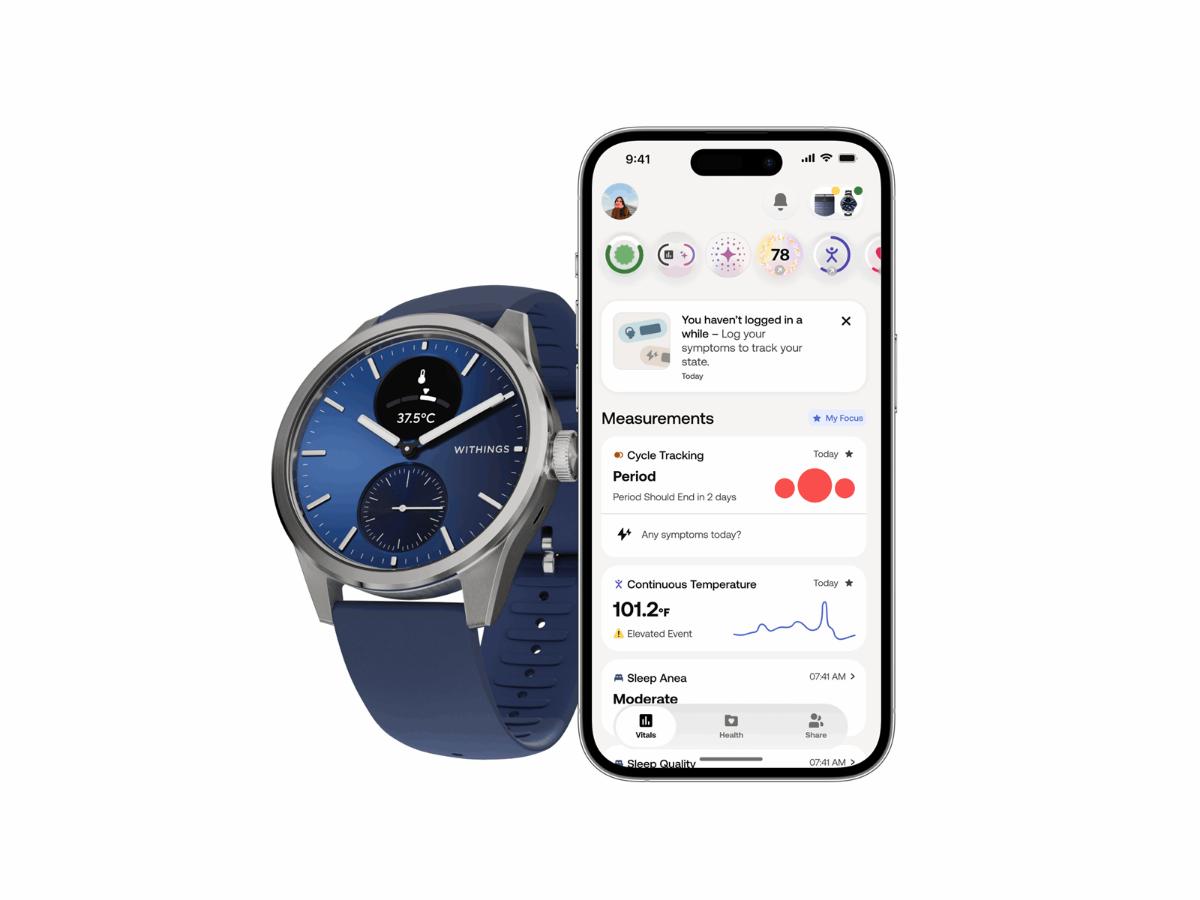 Withings Scanwatch 2 - Hybrydowy smartwatch z monitorowaniem zdrowia - obrazek 2
