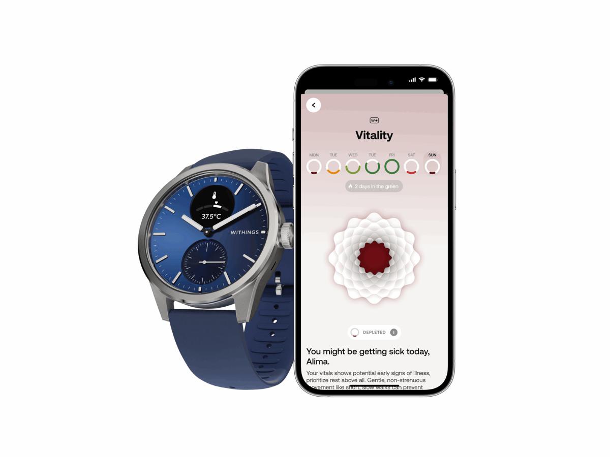 Withings Scanwatch 2 - Hybrydowy smartwatch z monitorowaniem zdrowia - obrazek 4
