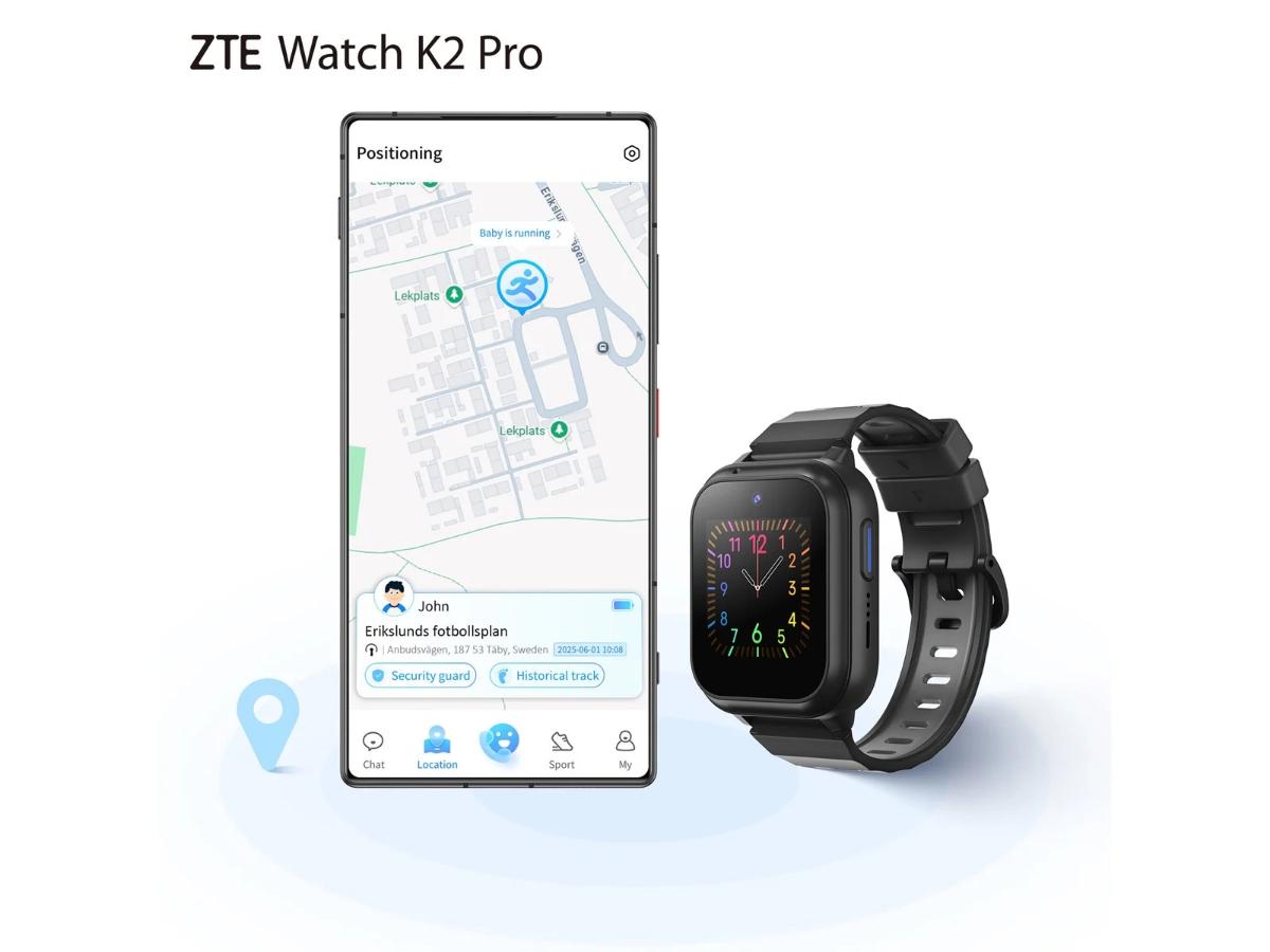 ZTE Kids Watch K2 Pro Blue - Smartwatch dla dzieci z kamerą - obrazek 3