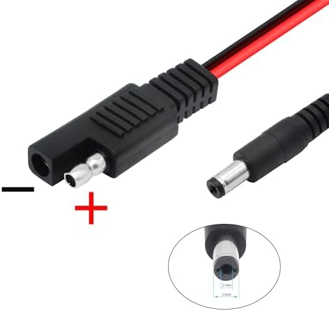 PNGKNYOCN Wtyczka DC 5,5 x 2,1 mm - Wytrzymały kabel do samochodów - obrazek 4