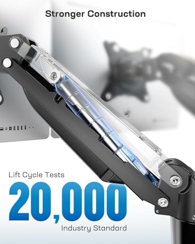 HUANUO HNDS6-E - Stabilny podwójny stojak na monitor - obrazek 6