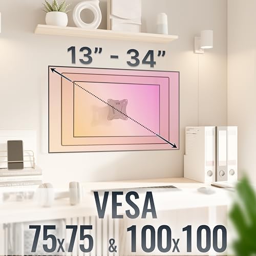 RICOO N0611 - Uchwyt ścienny do monitora z nachyleniem - obrazek 6