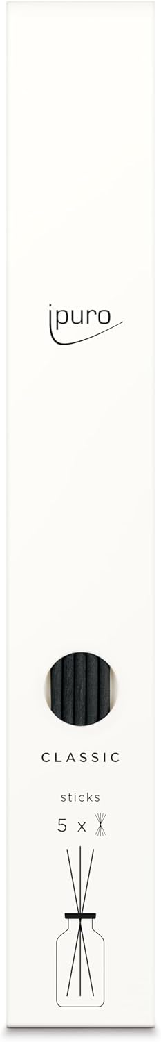 Ipuro Classic Fibre Sticks black 5 x - Wymienne pałeczki do dyfuzorów