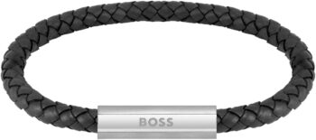 BOSS Boss Braided Leather Armband - Elegancka bransoletka skórzana