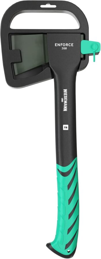 Siekiera uniwersalna WIESEMANN 1893 I Siekiera uniwersalna, 36 cm, 630 g z trzonkiem z włókna szklanego 2K I Z serii ENFORCE I Z antywibracyjnym trzonkiem i osłoną ostrza I 81352