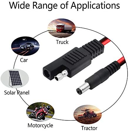 PNGKNYOCN Wtyczka DC 5,5 x 2,1 mm - Wytrzymały kabel do samochodów - obrazek 6