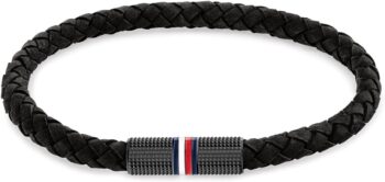 Tommy Hilfiger Biżuteria męska bransoletka czarna - Elegancja i styl