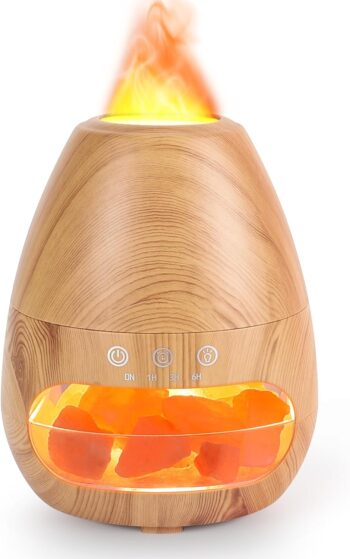 GuKKK Dyfuzor olejków eterycznych - 2 w 1 z lampą solną