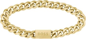 BOSS ŁAŃCUCH DLA NIEGO - Biżuteria Męska w Żółtym Złocie