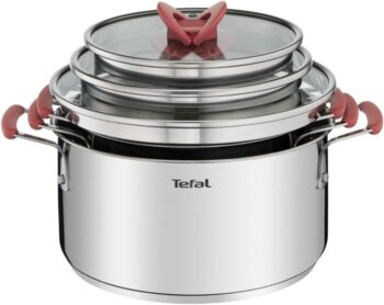 Tefal Opti'Space Zestaw Garnków - Oszczędność Miejsca