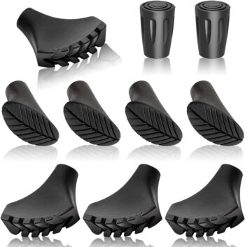 YYWEi Patyczki do Nordic Walkingu - Gumowe Odbojniki Asfaltowe