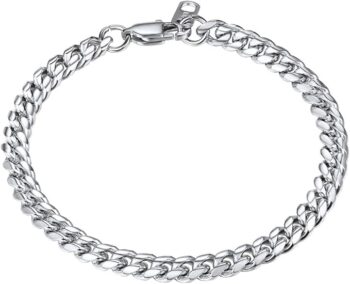 PROSTEEL Męska kubańska bransoletka łańcuszkowa - stal nierdzewna