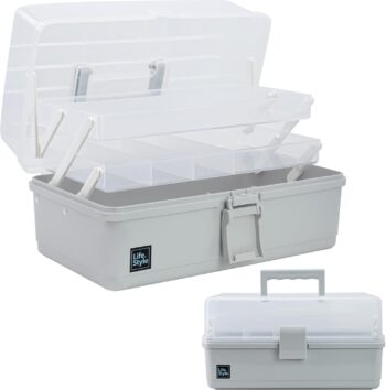 Creahaus Pudełko do przechowywania - 3-warstwowe z przegródkami