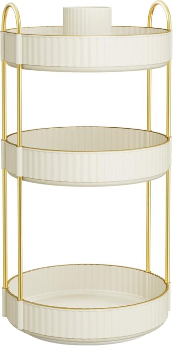 SONGMICS organizator na przybory do makijażu - obracany 360°