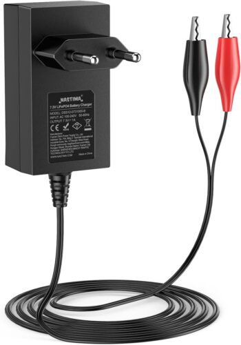 NASTIMA Ładowarka 7,3 V 1 A LiFePO4, odpowiednia do akumulatorów LiFePO4 6 V