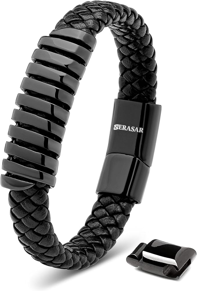 SERASAR Bransoletka Mężczyźni - Skórzana Biżuteria