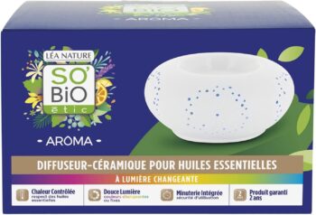 So'Bio Étic Ceramiczny dyfuzor olejków eterycznych - zmieniające się światło