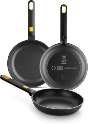 BRA Daily Pro - Zestaw 3 patelni aluminiowych 20-24-28 cm