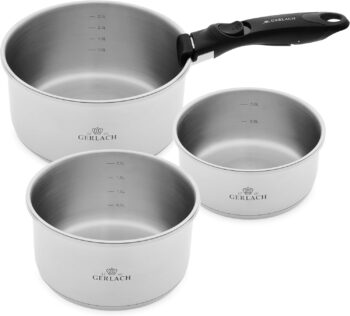 Gerlach Smart Steel Zestaw Garnków - Wysoka Jakość i Funkcjonalność