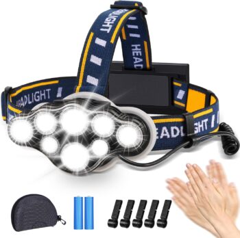 Hyted ładowalna latarka czołowa LED - 18000 lumenów