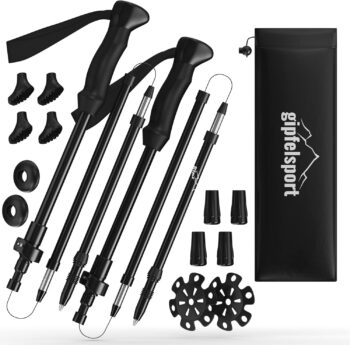 gipfelsport składany kij trekkingowy - wysoka stabilność i ergonomia