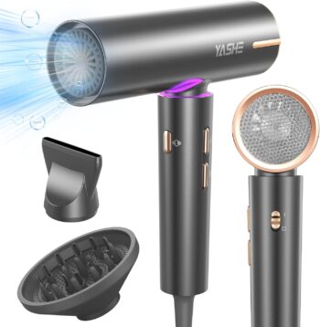 YASHE Suszarka do włosów - Silnik bezszczotkowy 1800 W