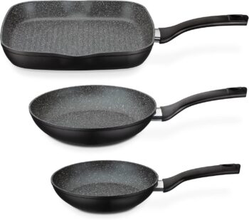 GSW Gourmet Granit Zestaw Patelni - Wytrzymałość i Wydajność